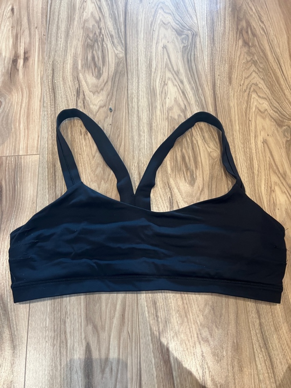 Lululemon Black Seamless Sports Bralette size 12